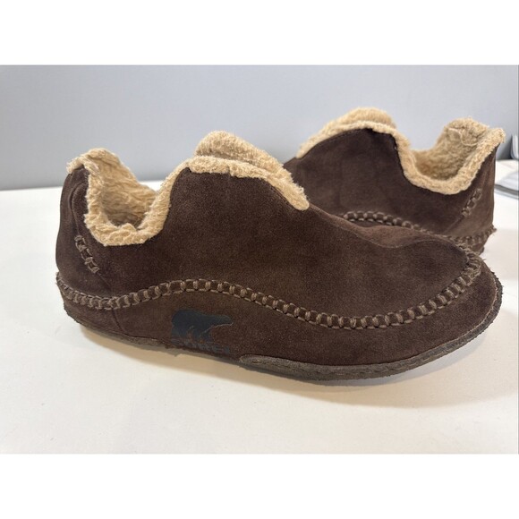 Sorel Manawan Brown Leather Slippers Mens Size 13 NM1466-287 main image 15